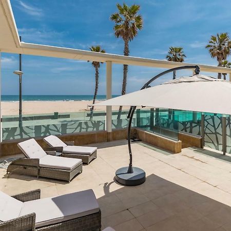 Luxury Beach Front Apartment With Pool Valence Extérieur photo