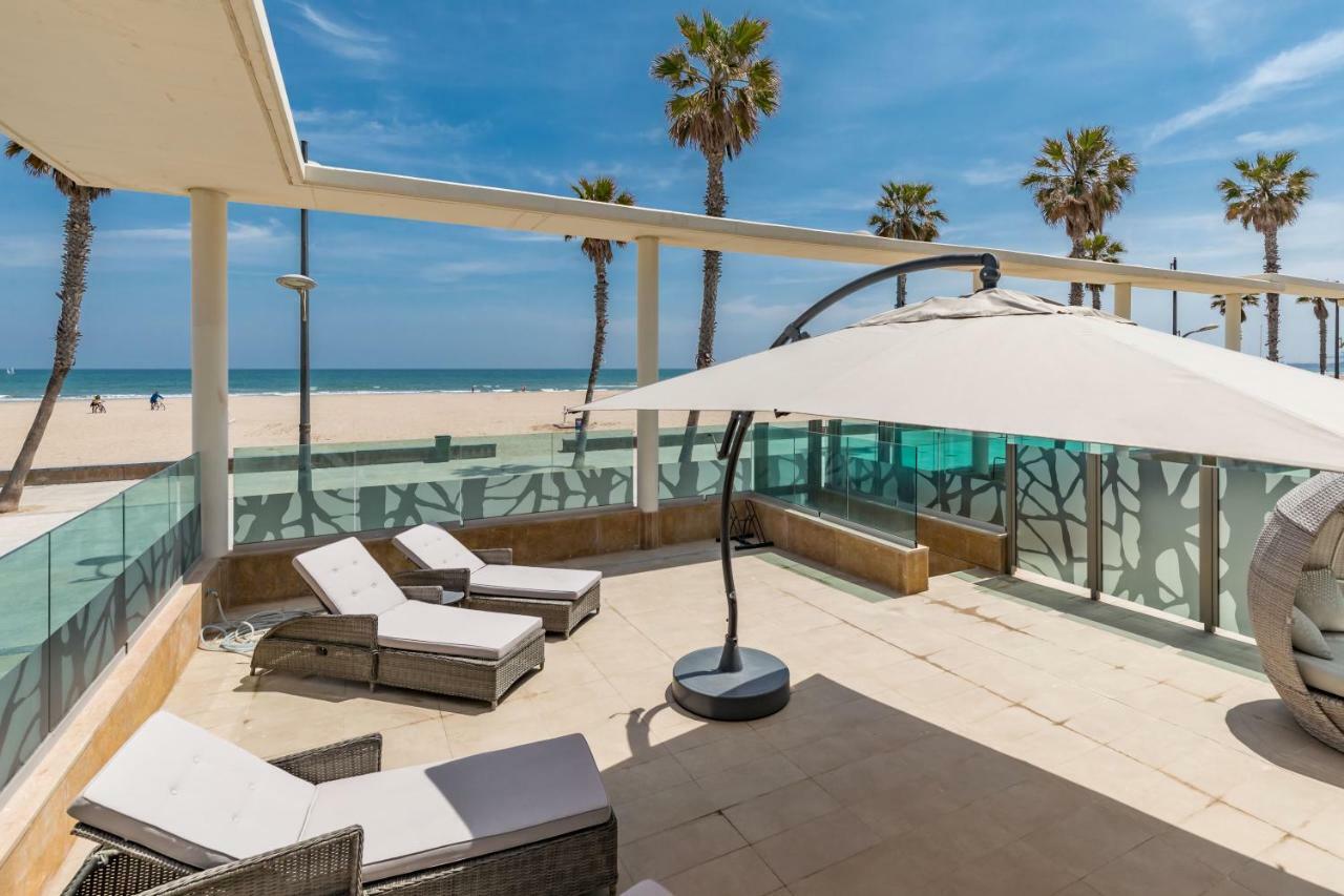 Luxury Beach Front Apartment With Pool Valence Extérieur photo